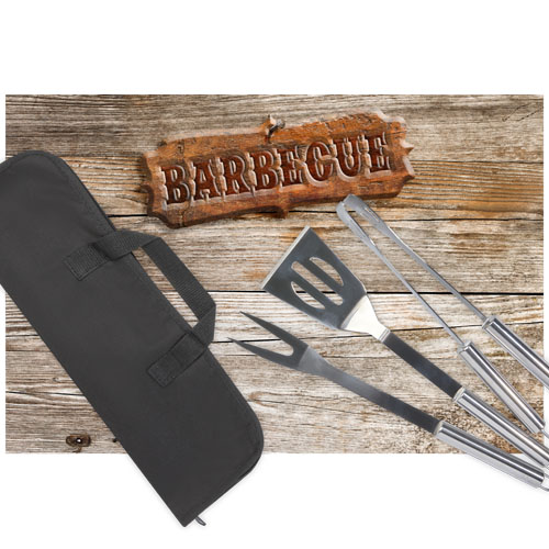 Barbecue,Signboard,Nailed,To,A,Wooden,Panel