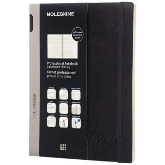 Moleskine Pro notatbok XL med myktomslag