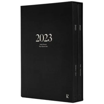 Karst R sirklet A5 innbundet kalender med dagsoversikt