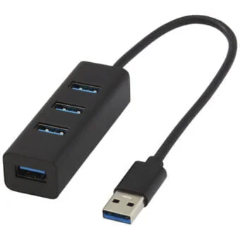 Adapt USB 3.0-hub i aluminium