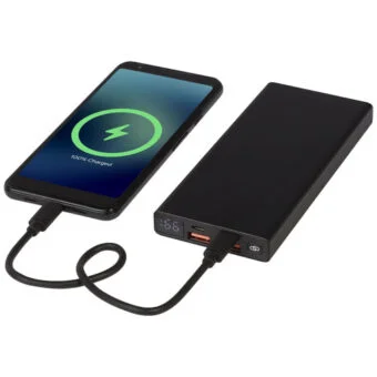Hybrid 10 000 mAh 22,5 W PD mobillader i aluminium