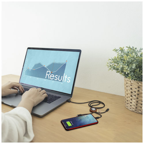 Young Asian woman working using and typing on laptop with mock u